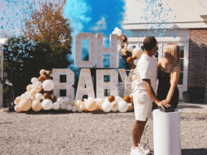 Lichtletters gender reveal