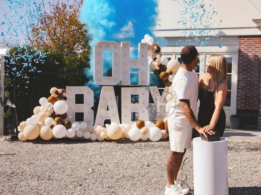 Lichtletters gender reveal
